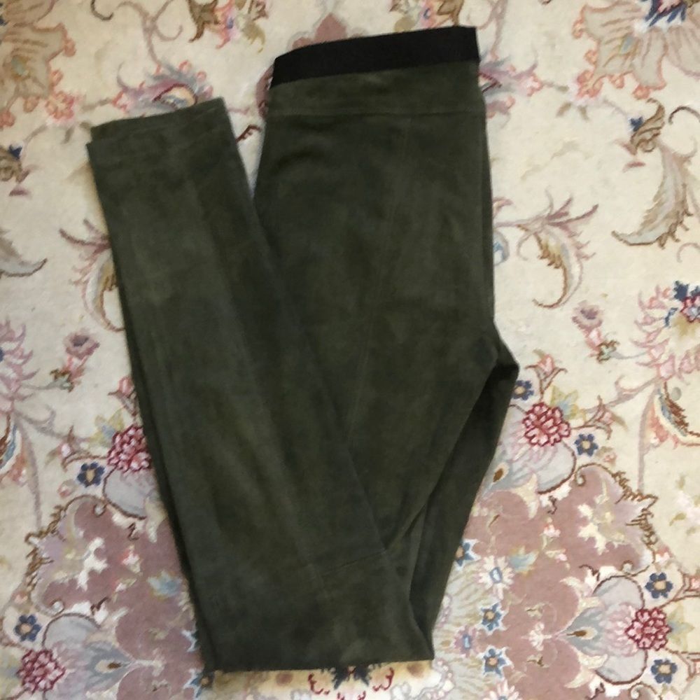 Theory Sueded Leather Leggings - Picture 8 of 10
